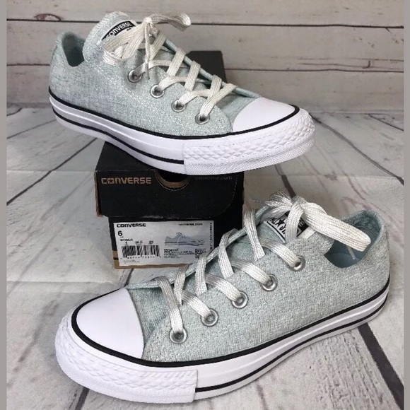 sparkly gray converse